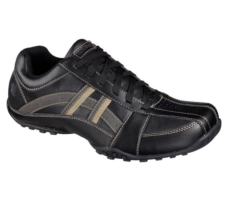 Skechers Citywalk - Malton - Mens Lace Up Shoes Black [AU-DB5600]